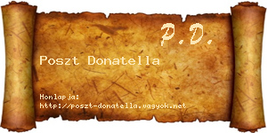 Poszt Donatella névjegykártya